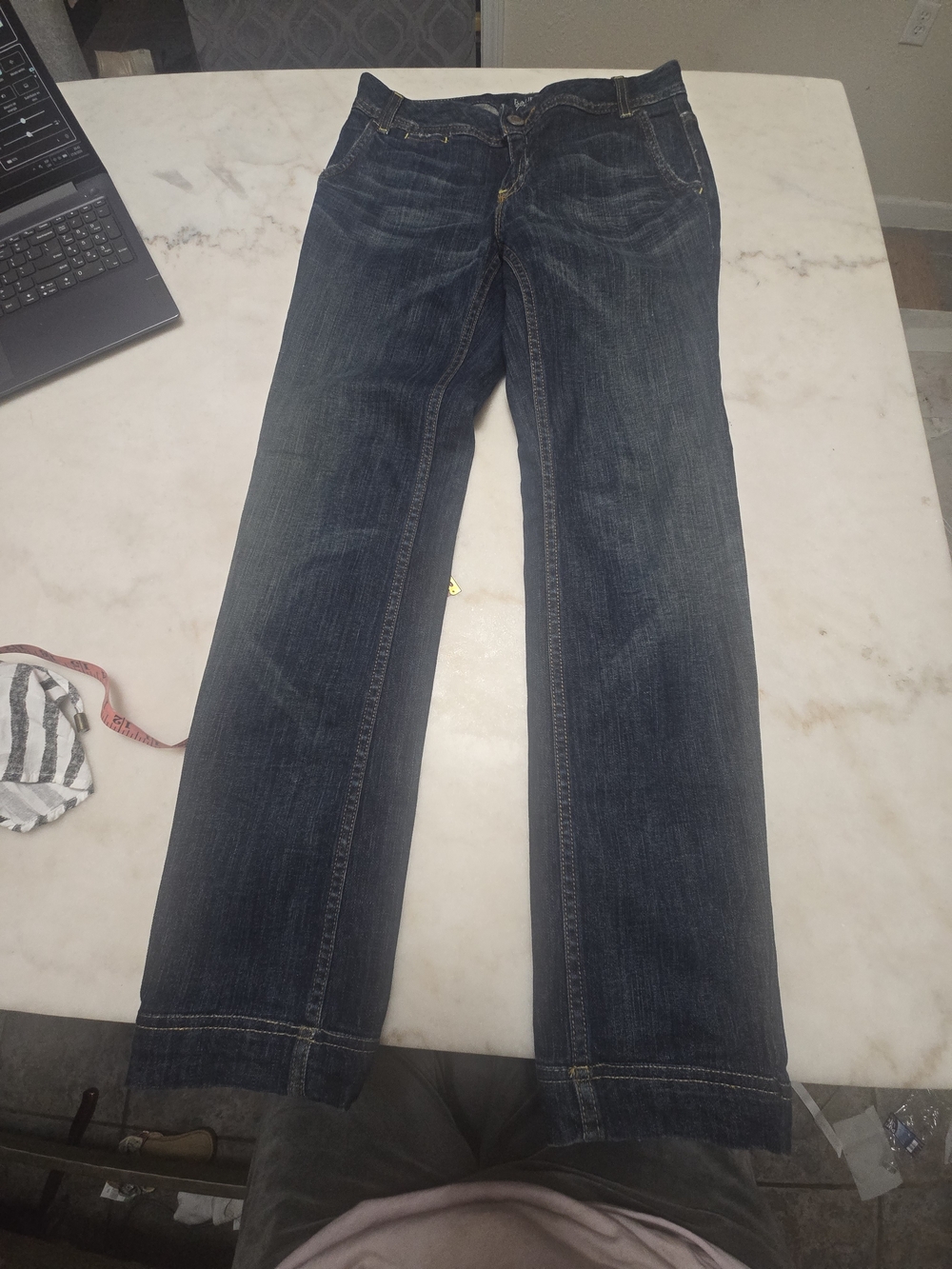 Banana Republic Dark Blue Straight-Leg Women's Jeans